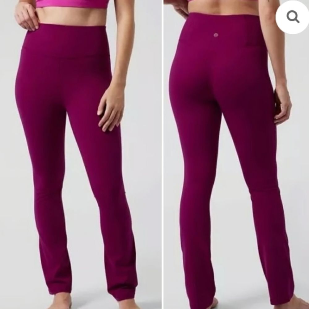 Athleta Elation Straight Leg Pants in Exotic Fuchia Pink Size XXS NWT